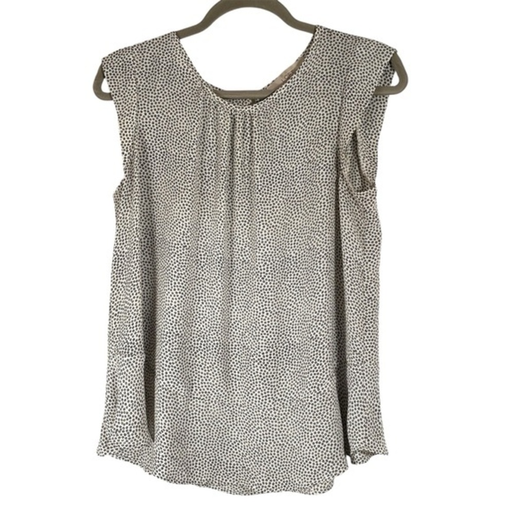 LOFT Cap Sleeve Mini Floral Print Top S